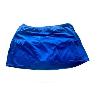 Swim Suit skirt with Panty Blue (20)
